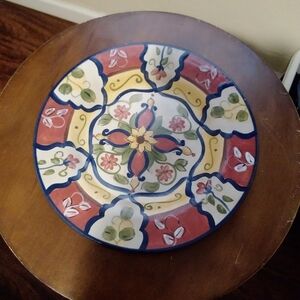 Pier 1 One Vallarta Plate Habd Painted Earthenware Dining Entertaining